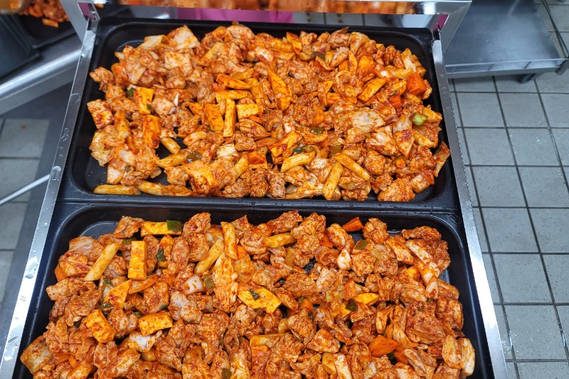 파주 금향초등학교 고급형 24단 가스식 오븐/ 닭갈비 조리지원